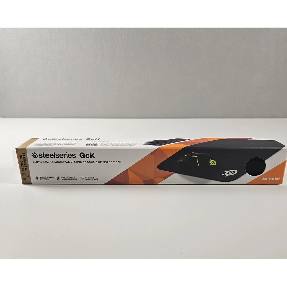 SteelSeries QcK Medium Gaming Mouse Pad Black 63004 320x270mm New